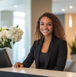 A-kasse for receptionister